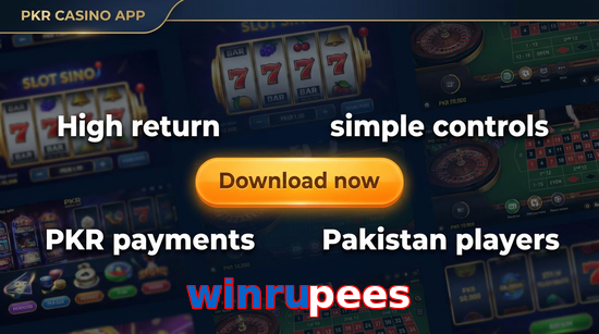 Main screen of Winrupees gamedownload page for PK players